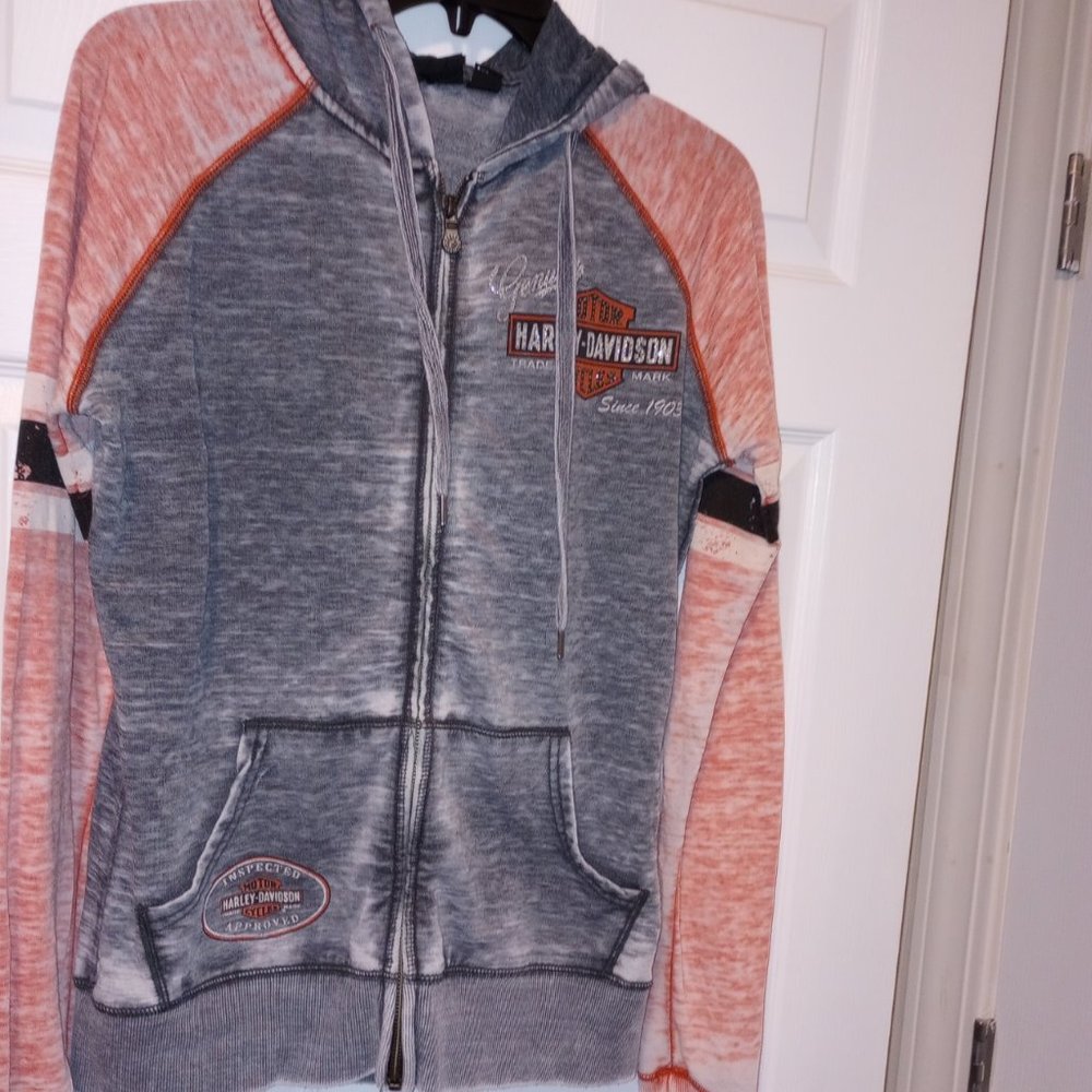 Harley Davidson Hoodie Zippered Jacket